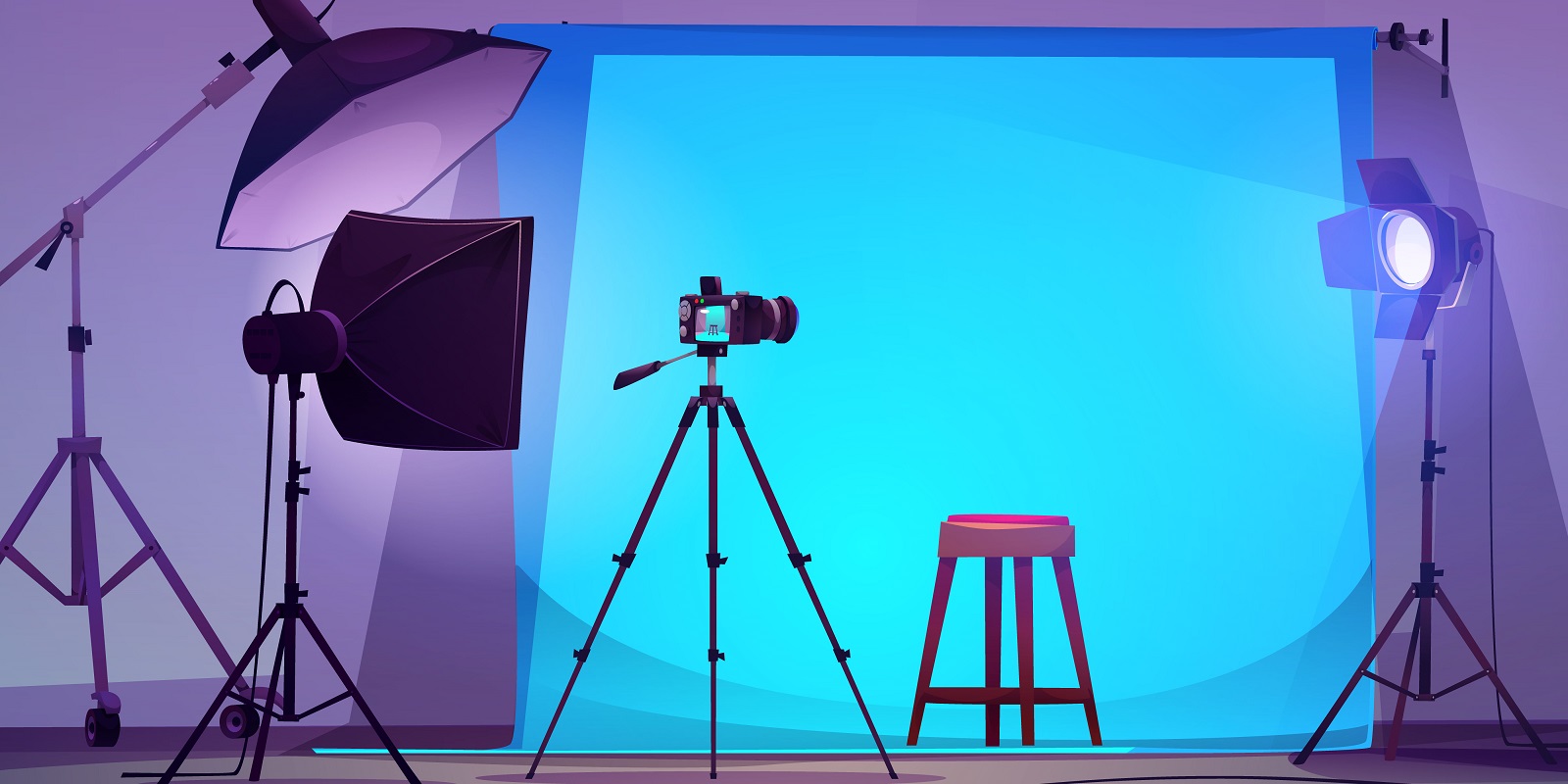 professional studio photoshoot setup
